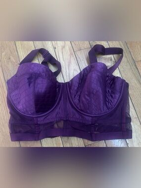 VS 36D Quilted Purple Corset Bustier Bra very sexy